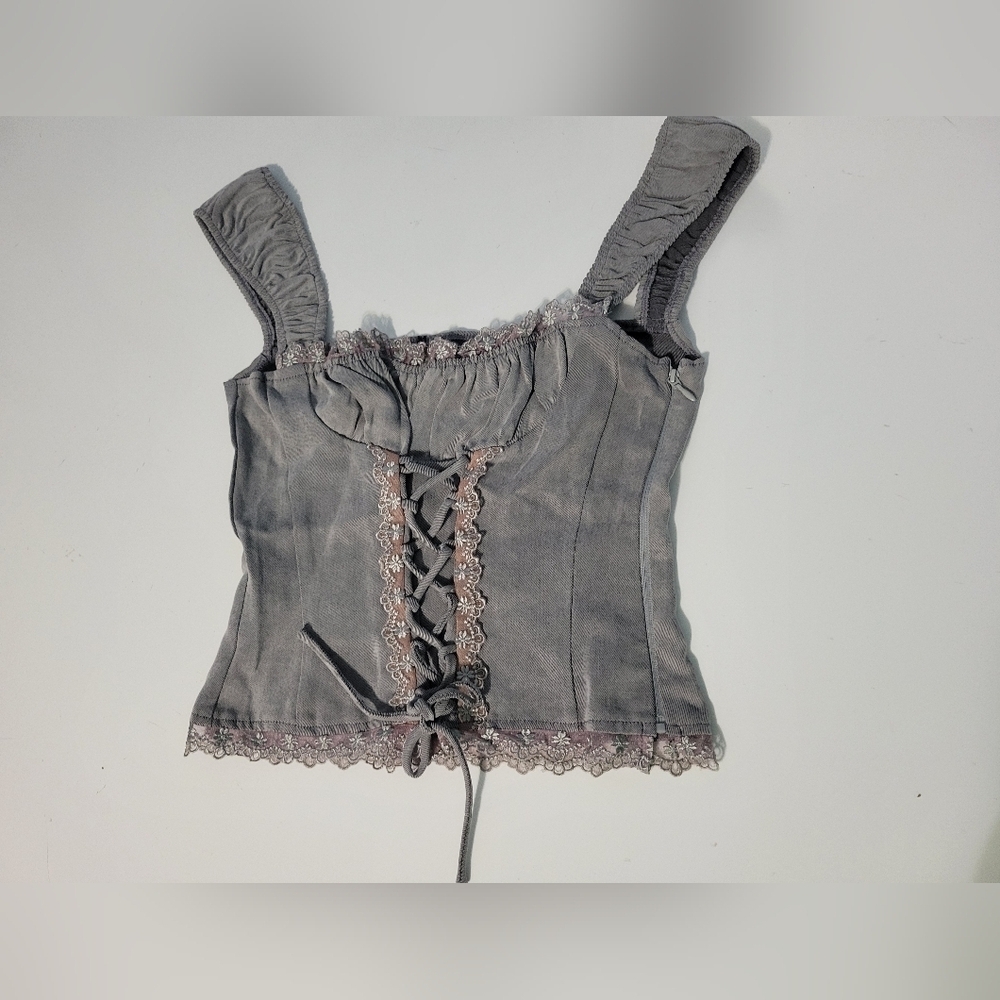 Lioness Palmer Corset in Washed Grey XS?see measurements - Picture 3 of 10